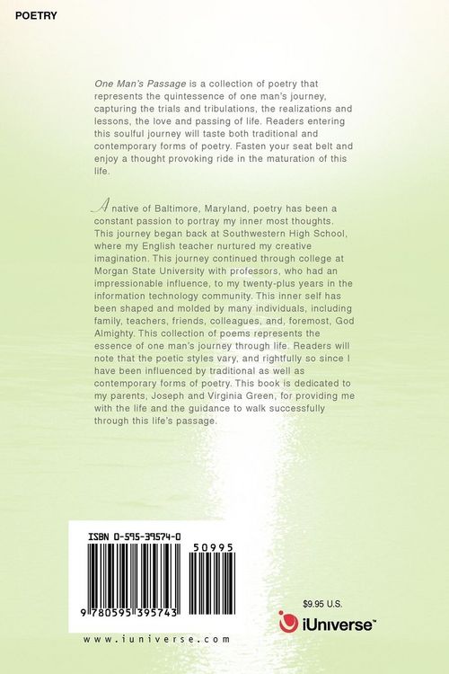 Produktbild: One Man's Passage