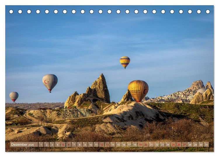 Produktbild: Hei&szlig;luftballons Die sanften Riesen (Tischkalender 2026 DIN A5 quer), CALVENDO Monatskalender