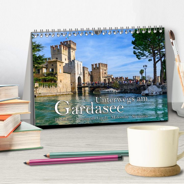 Produktbild: Unterwegs am Gardasee (Tischkalender 2026 DIN A5 quer), CALVENDO Monatskalender