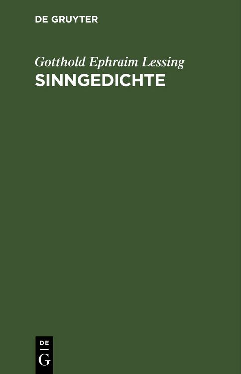 Produktbild: Sinngedichte