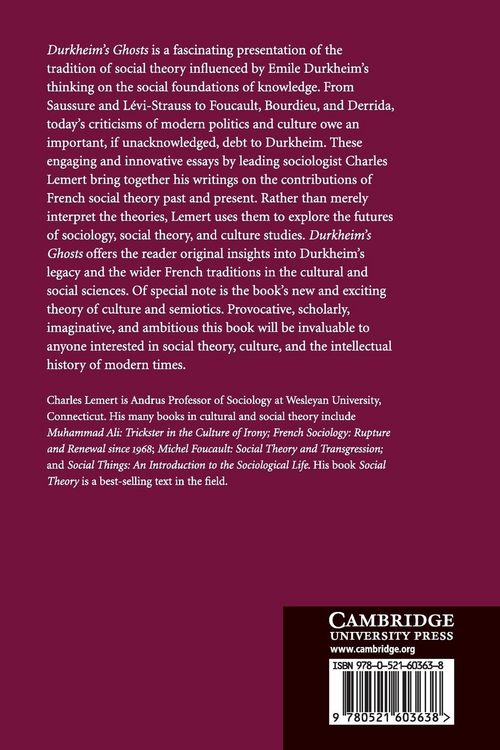 Produktbild: Durkheim's Ghosts