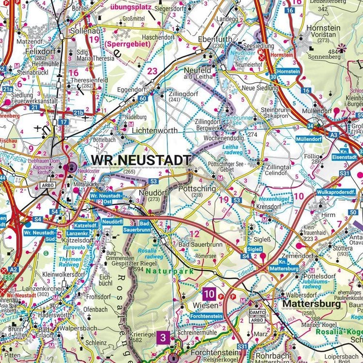 Produktbild: Freytag & berndt Stra&szlig;enkarte Burgenland 1:150.000