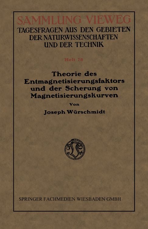 Produktbild: Theorie des Entmagnetisierungsfaktors und der Scherung von Magnetisierungskurven