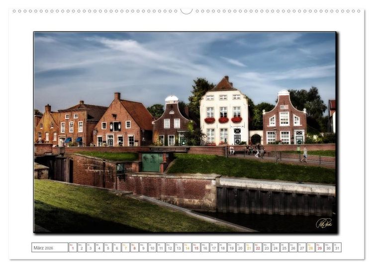 Produktbild: Ostfriesland - der alte Hafen Greetsiel (hochwertiger Premium Wandkalender 2026 DIN A2 quer), Kunstdruck in Hochglanz