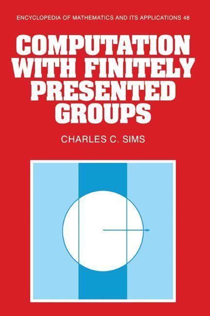 Produktbild: Computation with Finitely Presented Groups