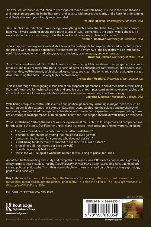 Produktbild: Fletcher, G: Philosophy of Well-Being