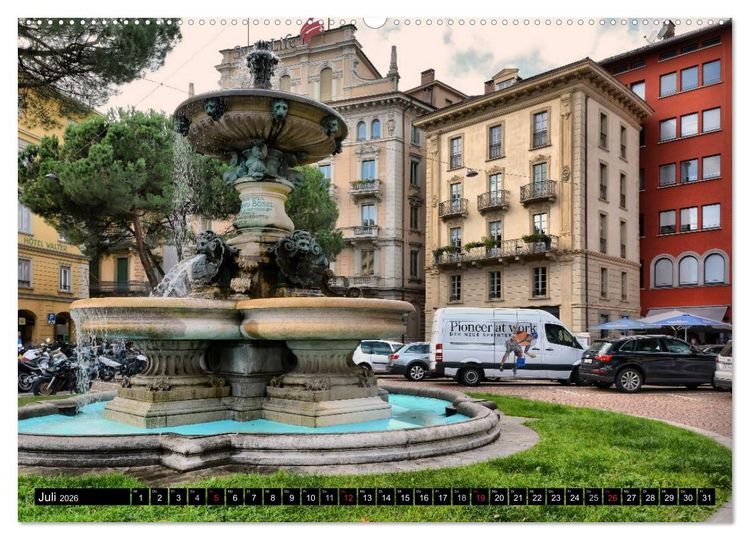 Produktbild: Lugano - Perle im Tessin (Wandkalender 2026 DIN A2 quer), CALVENDO Monatskalender