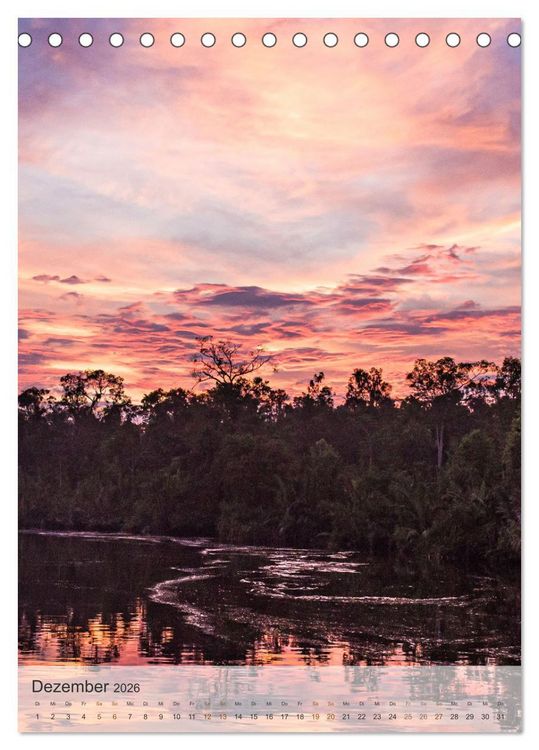 Produktbild: BORNEO Bedrohtes Paradies (Tischkalender 2026 DIN A5 hoch), CALVENDO Monatskalender