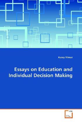 Produktbild: Yilmaz, K: Essays on Education and Individual Decision Makin