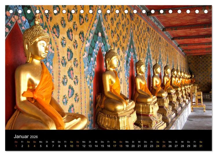 Produktbild: Erlebe Thailand (Tischkalender 2026 DIN A5 quer), CALVENDO Monatskalender