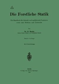 Produktbild: Die Forstliche Statik