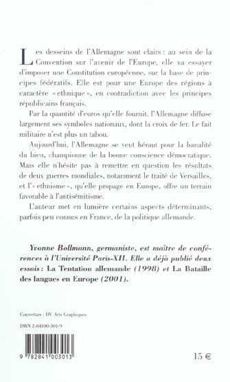 Produktbild: Ce que veut l'Allemagne