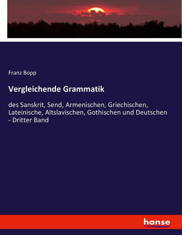 Produktbild: Vergleichende Grammatik