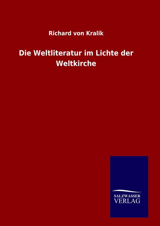 Produktbild: Die Weltliteratur im Lichte der Weltkirche