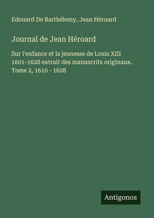 Produktbild: Journal de Jean H&eacute;roard