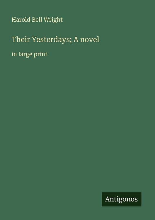 Produktbild: Their Yesterdays; A novel