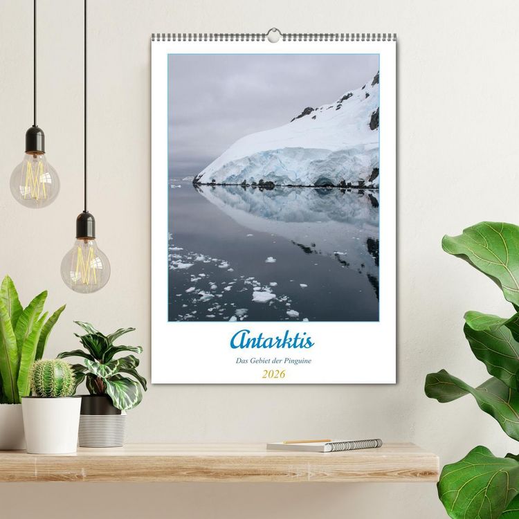 Produktbild: Antarktis - Das Gebiet der Pinguine (Wandkalender 2026 DIN A2 hoch), CALVENDO Monatskalender