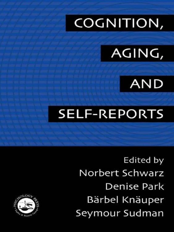Produktbild: Cognition, Aging and Self-Reports