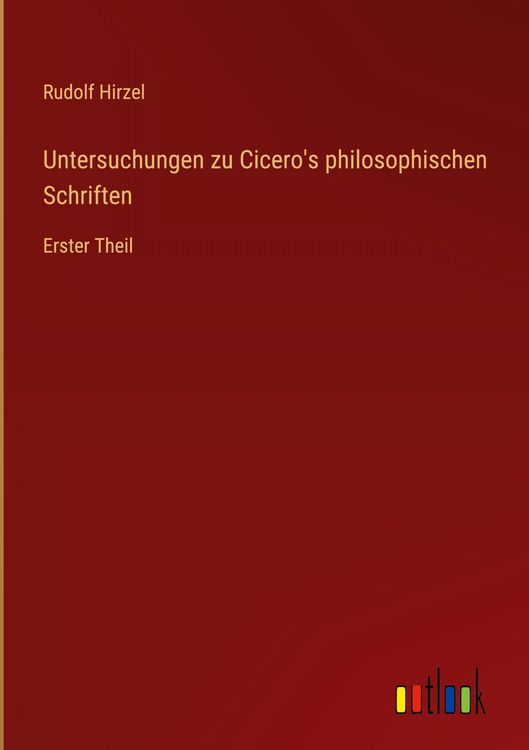 Produktbild: Untersuchungen zu Cicero's philosophischen Schriften