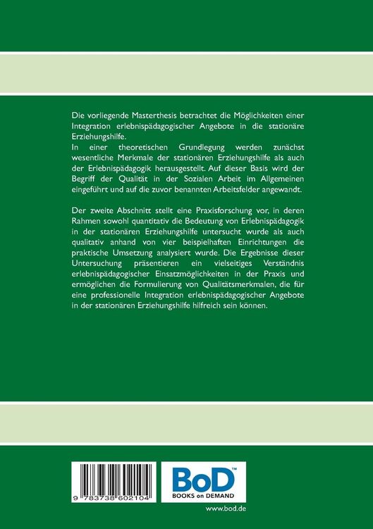 Produktbild: Zur Entwicklung der Qualit&auml;t erlebnisp&auml;dagogischer Angebote in Einrichtungen der station&auml;ren Erziehungshilfe zwischen Zwangskontext und Freiwilligkeit