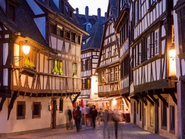 Produktbild: CALVENDO Puzzle Weinstuben in den Gassen von La Petite France | 1000 Teile Lege-Gr&ouml;&szlig;e 64x48cm Foto-Puzzle f&uuml;r gl&uuml;ckliche Stunden