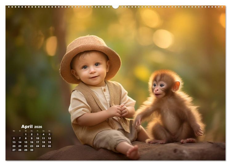Produktbild: Kleine Herzen, Gro&szlig;e Liebe: Ein Jahr voller Freude und Entz&uuml;cken (hochwertiger Premium Wandkalender 2026 DIN A2 quer), Kunstdruck in Hochglanz