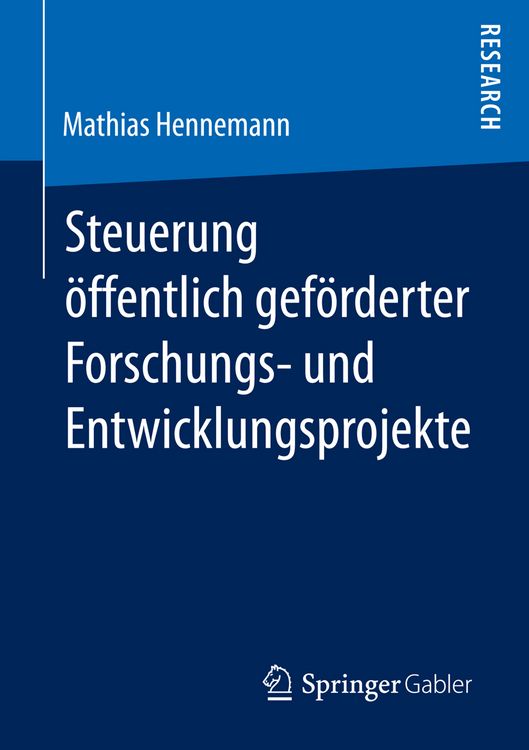 Produktbild: Steuerung &ouml;ffentlich gef&ouml;rderter Forschungs‐ und Entwicklungsprojekte