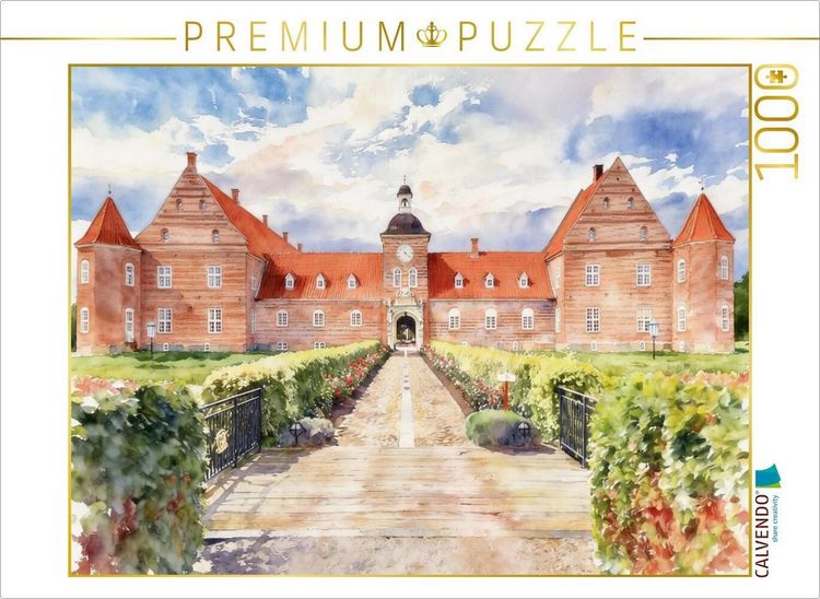 Produktbild: CALVENDO Puzzle Schloss Ulstrup | 1000 Teile Lege-Gr&ouml;&szlig;e 64x48cm Foto-Puzzle f&uuml;r gl&uuml;ckliche Stunden