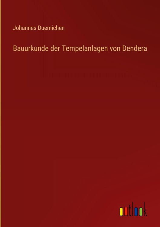 Produktbild: Bauurkunde der Tempelanlagen von Dendera