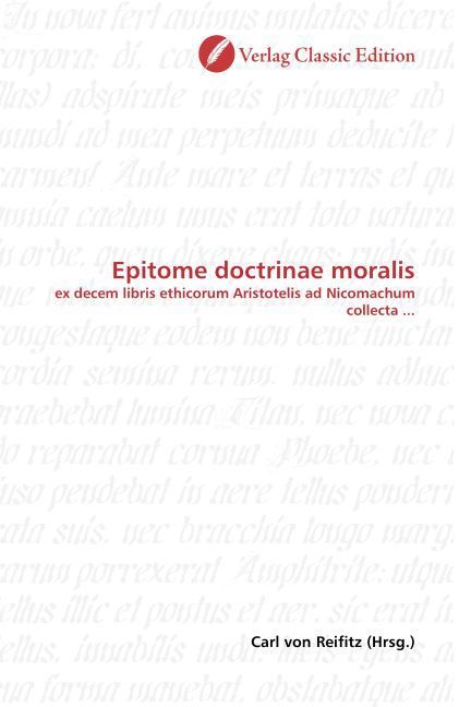 Produktbild: Epitome doctrinae moralis
