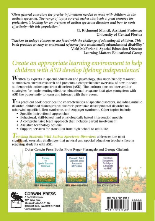 Produktbild: Teaching Students With Autism Spectrum Disorders