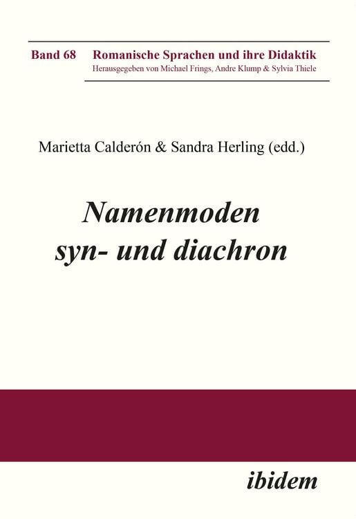 Produktbild: Namenmoden syn- und diachron
