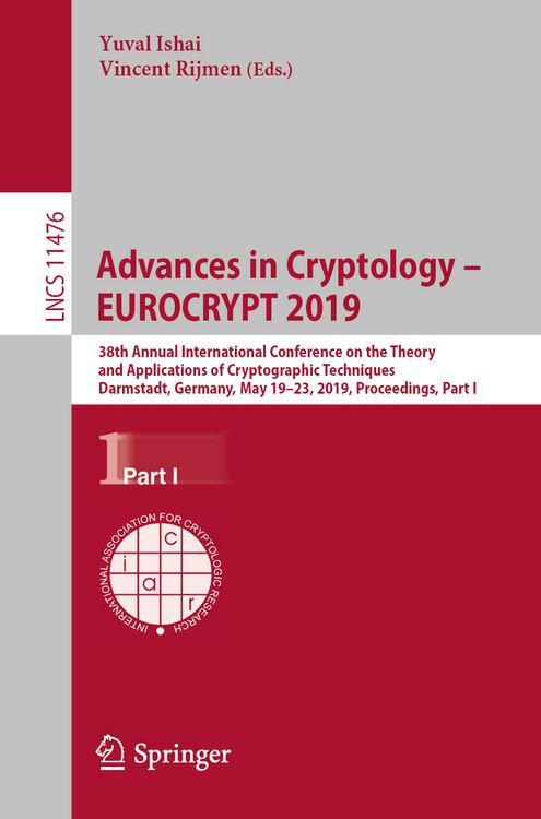 Produktbild: Advances in Cryptology &ndash; EUROCRYPT 2019