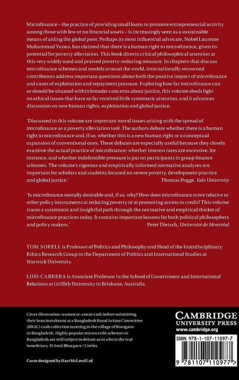 Produktbild: Microfinance, Rights and Global Justice