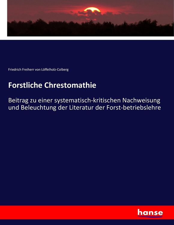 Produktbild: Forstliche Chrestomathie