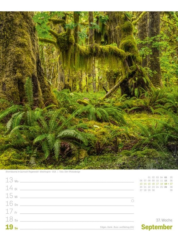 Produktbild: Planet Erde Wochenplaner Kalender 2027 | Landschaften der Welt