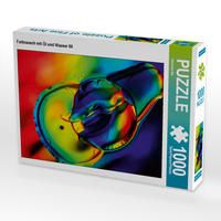 Produktbild: CALVENDO Puzzle Farbrausch mit &Ouml;l und Wasser 06 1000 Teile Lege-Gr&ouml;&szlig;e 64 x 48 cm Foto-Puzzle Bild von Veronika Rix