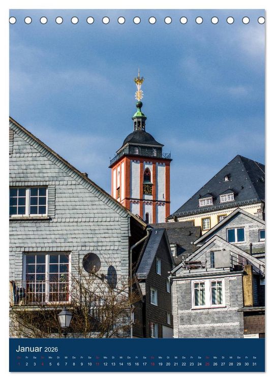 Produktbild: Siegener Stadtansichten (Tischkalender 2026 DIN A5 hoch), CALVENDO Monatskalender