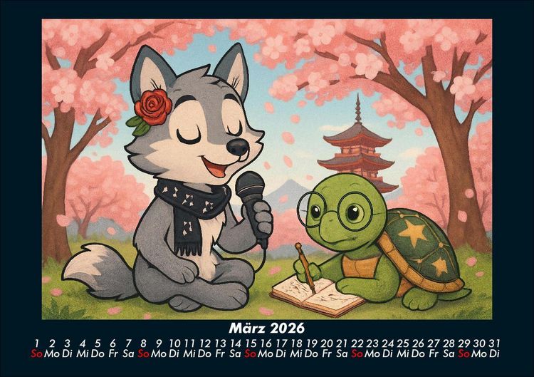 Produktbild: Rose & Taz - Reise um die Welt 2026 Fotokalender DIN A5