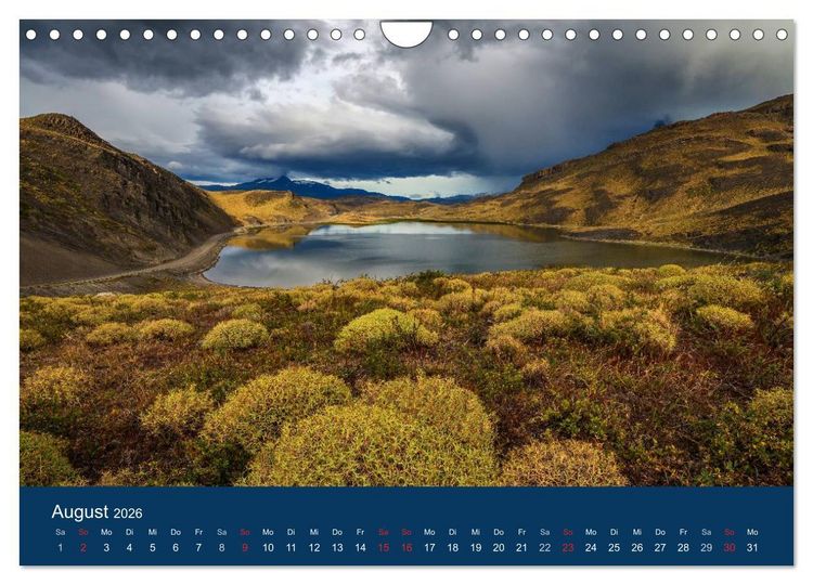 Produktbild: Farbenfrohes Patagonien (Wandkalender 2026 DIN A4 quer), CALVENDO Monatskalender