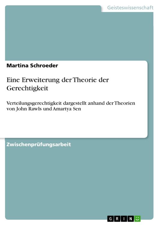 Produktbild: Eine Erweiterung der Theorie der Gerechtigkeit