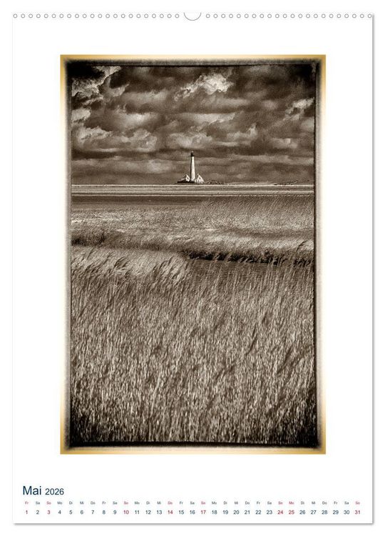 Produktbild: Nordseebrise - Bezauberndes Nordfriesland (hochwertiger Premium Wandkalender 2026 DIN A2 hoch), Kunstdruck in Hochglanz