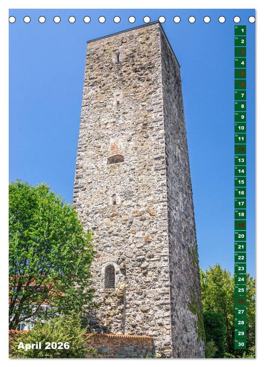 Produktbild: Ravensburg, Stadt der T&uuml;rme (Tischkalender 2026 DIN A5 hoch), CALVENDO Monatskalender
