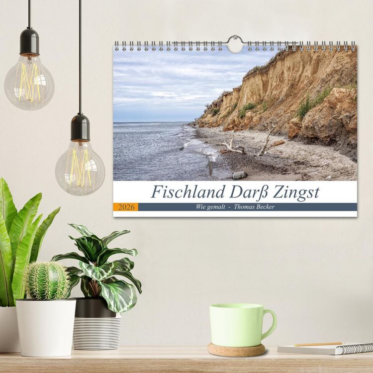 Produktbild: Fischland Dar&szlig; Zingst - wie gemalt (Wandkalender 2026 DIN A4 quer), CALVENDO Monatskalender
