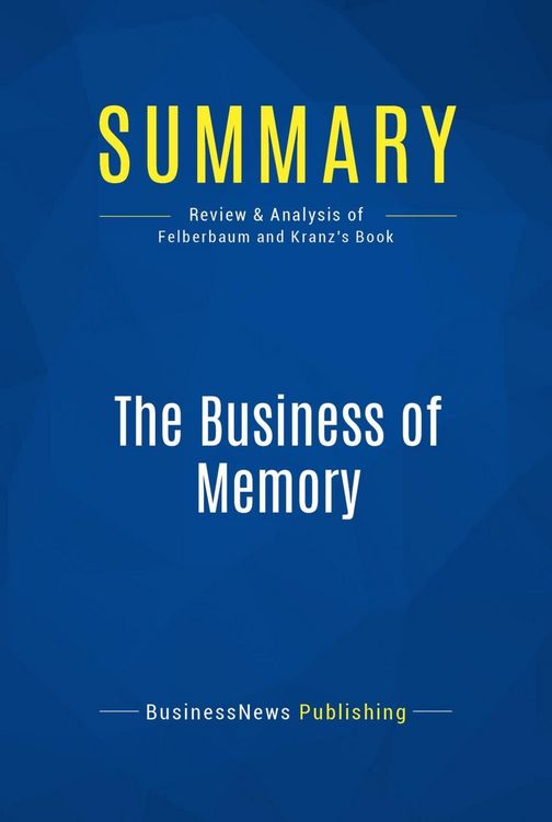 Produktbild: Summary: The Business of Memory