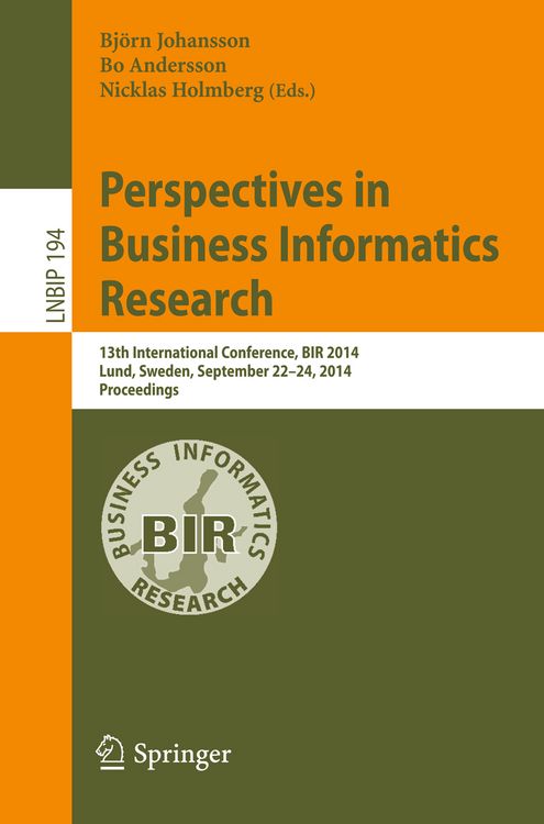 Produktbild: Perspectives in Business Informatics Research