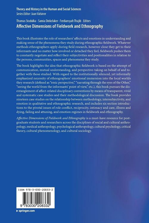 Produktbild: Affective Dimensions of Fieldwork and Ethnography