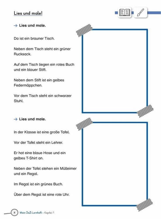 Produktbild: Mein DaZ-Lernheft &ndash; Mit Wimmelbildern Wortschatz und Grammatik &uuml;ben
