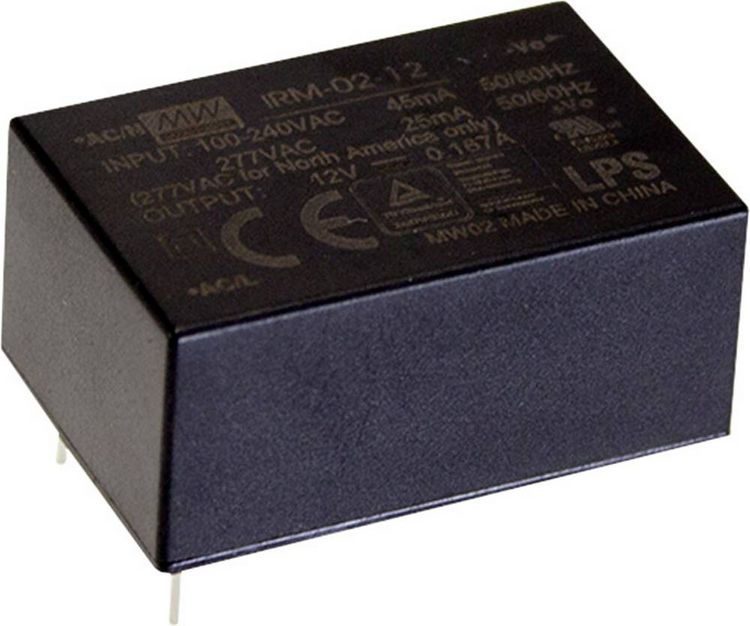 Produktbild: MEAN WELL IRM-02-5 AC/DC-Printnetzteil 5 V/DC 400mA 2W