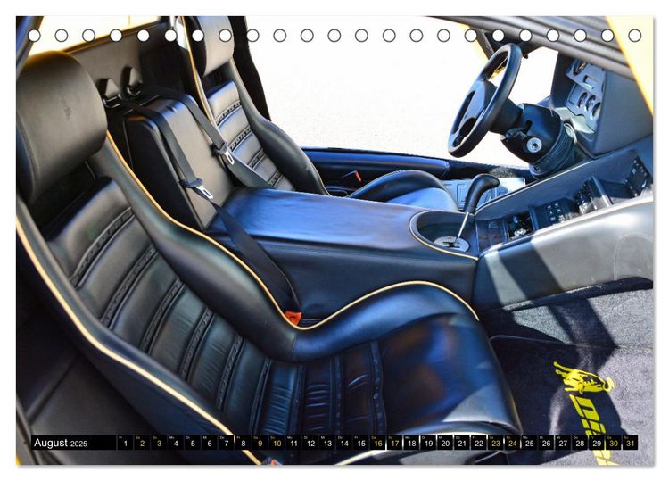 Produktbild: Der Teufel tr&auml;gt Gelb - Lamborghini Diablo (Tischkalender 2025 DIN A5 quer), CALVENDO Monatskalender